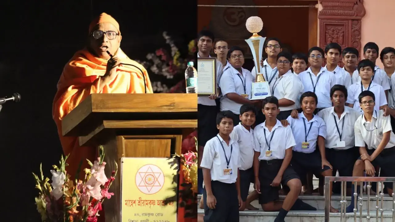 Secretary Maharaj of the Mahesh Sri Ramakrishna Mission explains Children are surrounded by countless temptations and how to steer them away