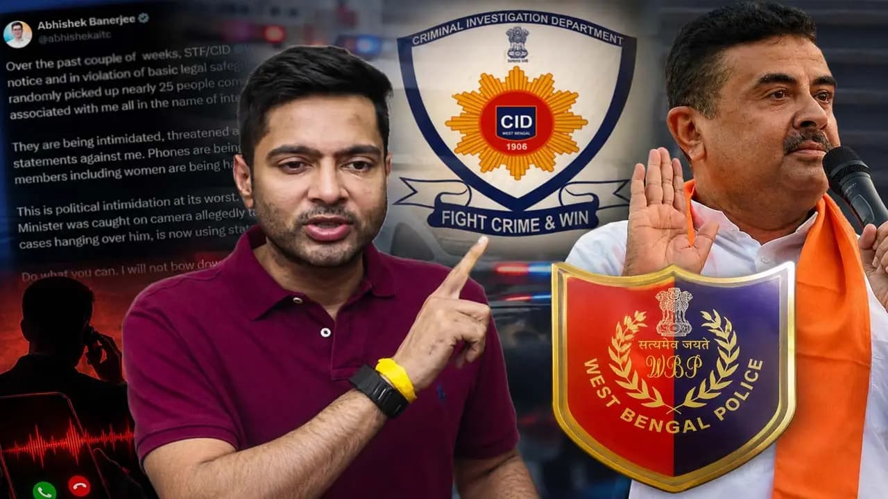 Abhishek Banerjees Allegation: Pressure to give false statements phone tapping Abhishek Banerjee makes explosive allegations against Suvendu Adhikaris police