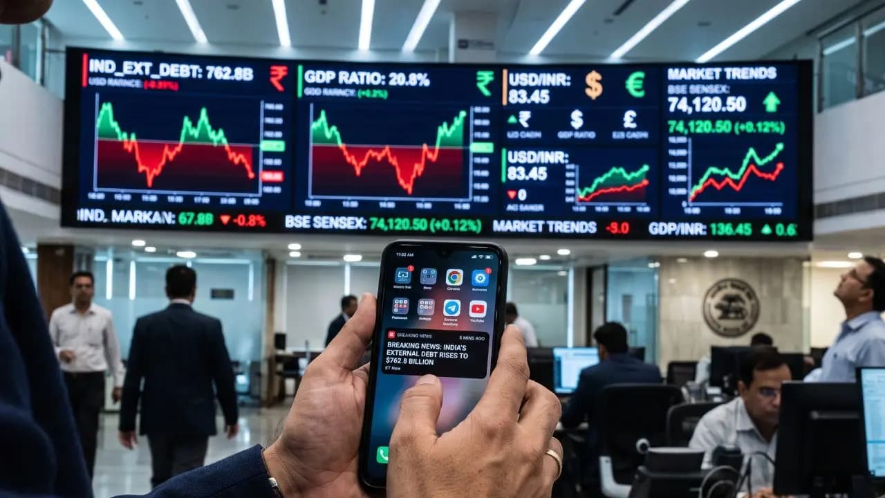 Indias external debt ratio with gdp hits record