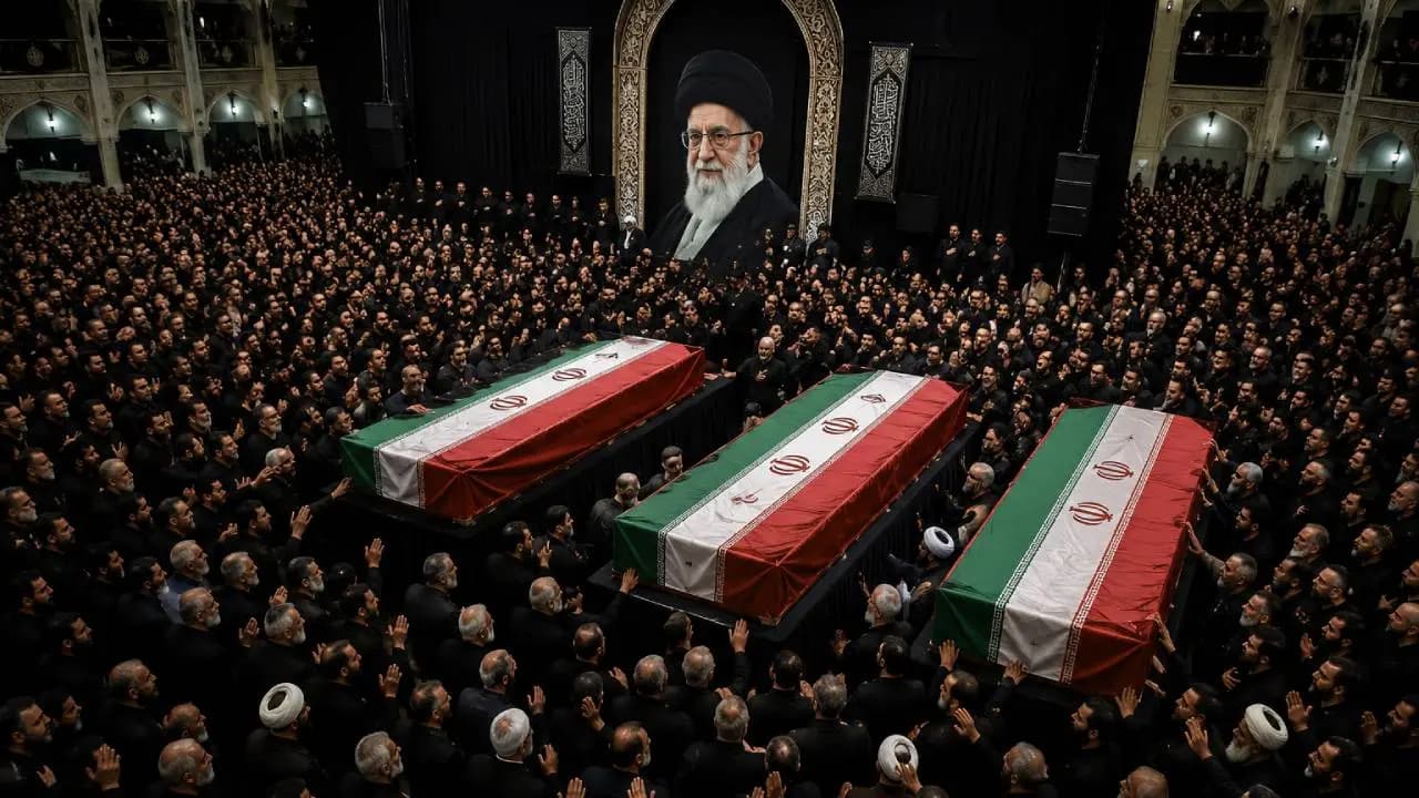 Ali Khamenei Funeral: Tehran Witnesses Huge Turnout as Iran Mourns Supreme Leader