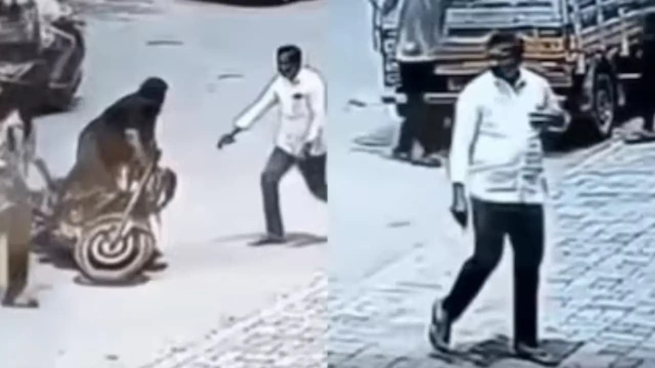 Man helps biker and loses costly phone viral video