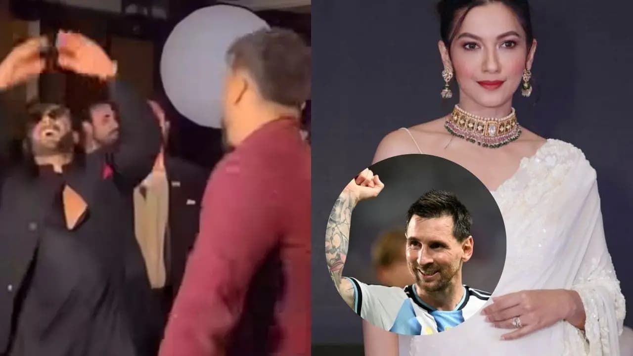 Ranveer Singh and Arjun Kapoor dances on angshula kapoor marriage gauhar khan says Messi is an actor of saddest order