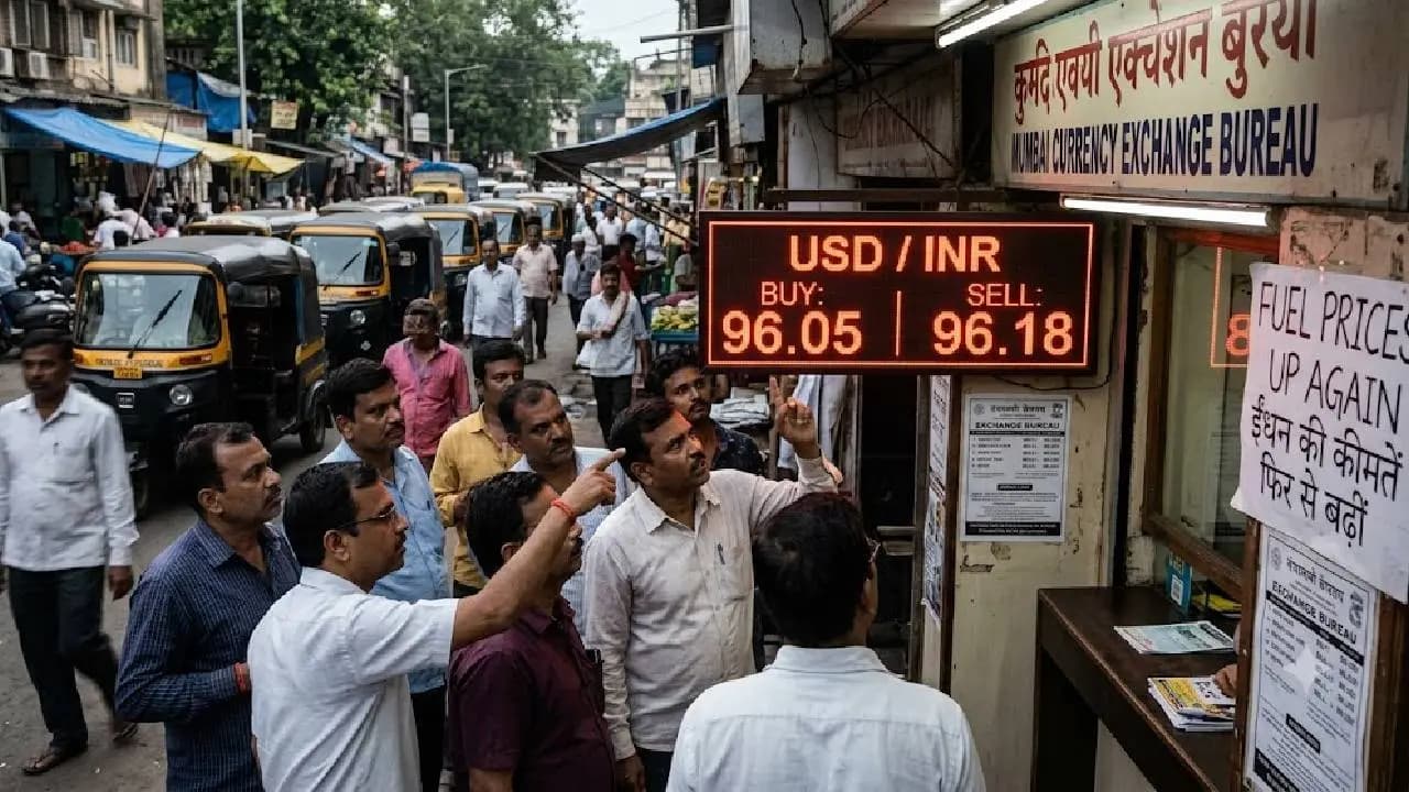 Rupee drops past 96 per dollar as oil prices climb on renewed US-Iran tensions