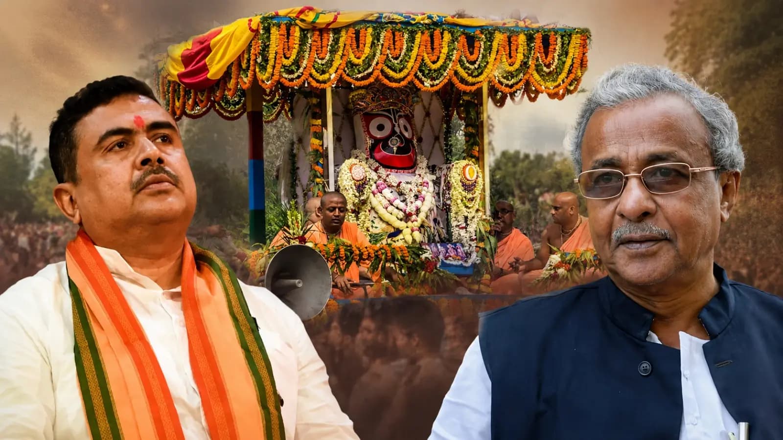 rath yatra 2026 Suvendu Adhikari will be at kolkata and Sisir Adhikari at digha on Rath yatra