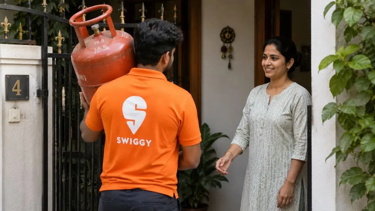 Swiggy LPG Gas Quick Home Delivery: Swiggy offers cooking gas doorstep delivery first time