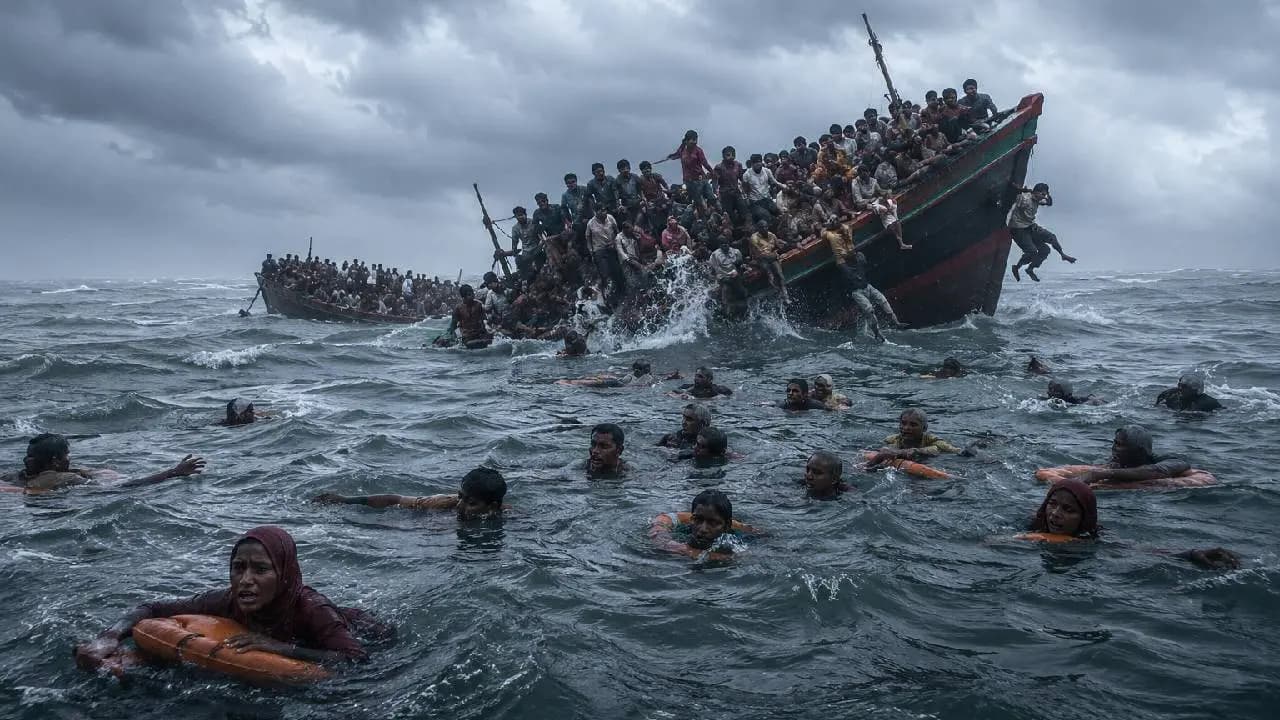 Myanmar tragedy: 500 feared dead as two Rohingya boats sink in Bay of Bengal amid monsoon peril