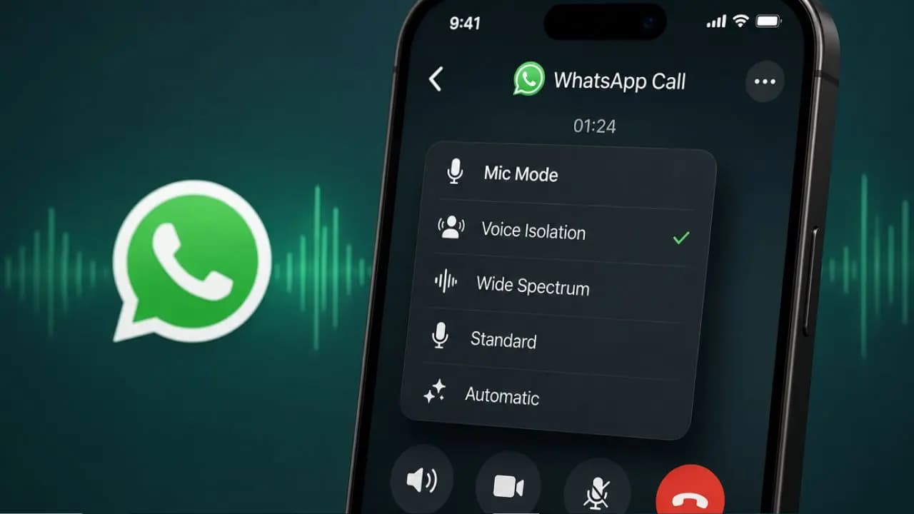 WhatsApp new feature Change microphone settings right during call