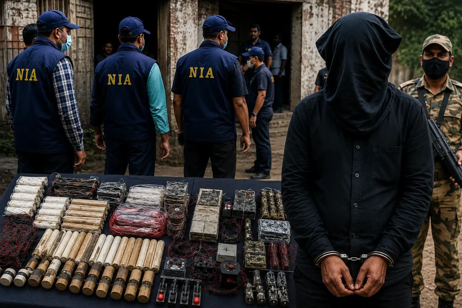 huge amount of explosives siezed by NIA from birbhum