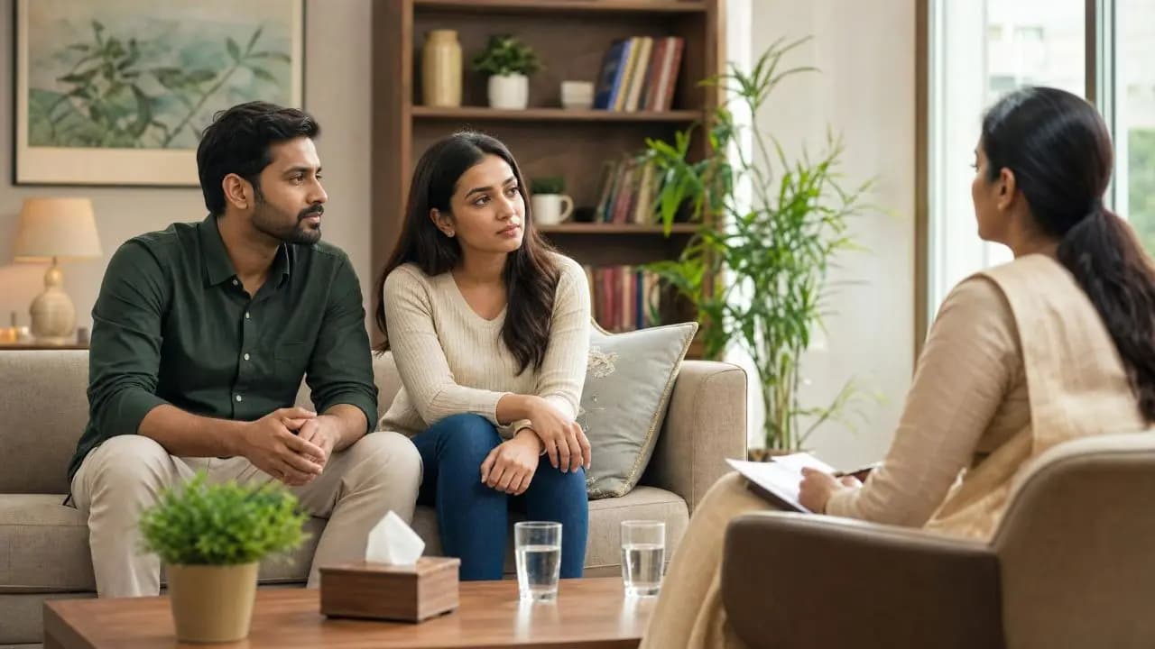 Why is the demand for couple therapy rising in India?