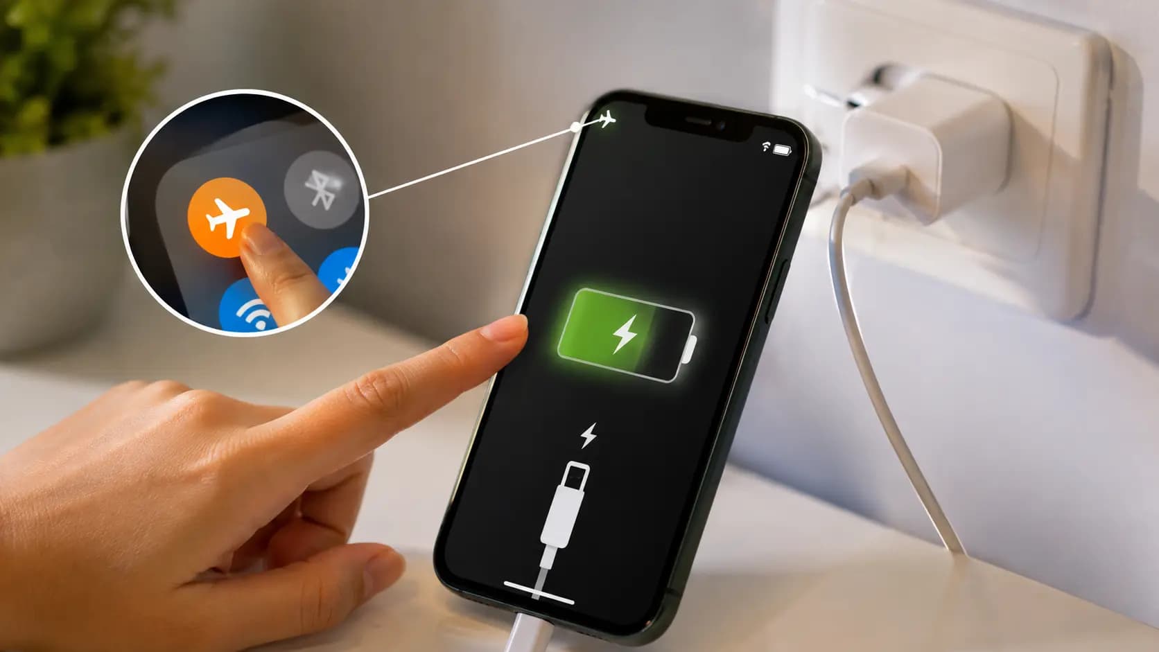 airplane mode before charging, Does it really charge faster?