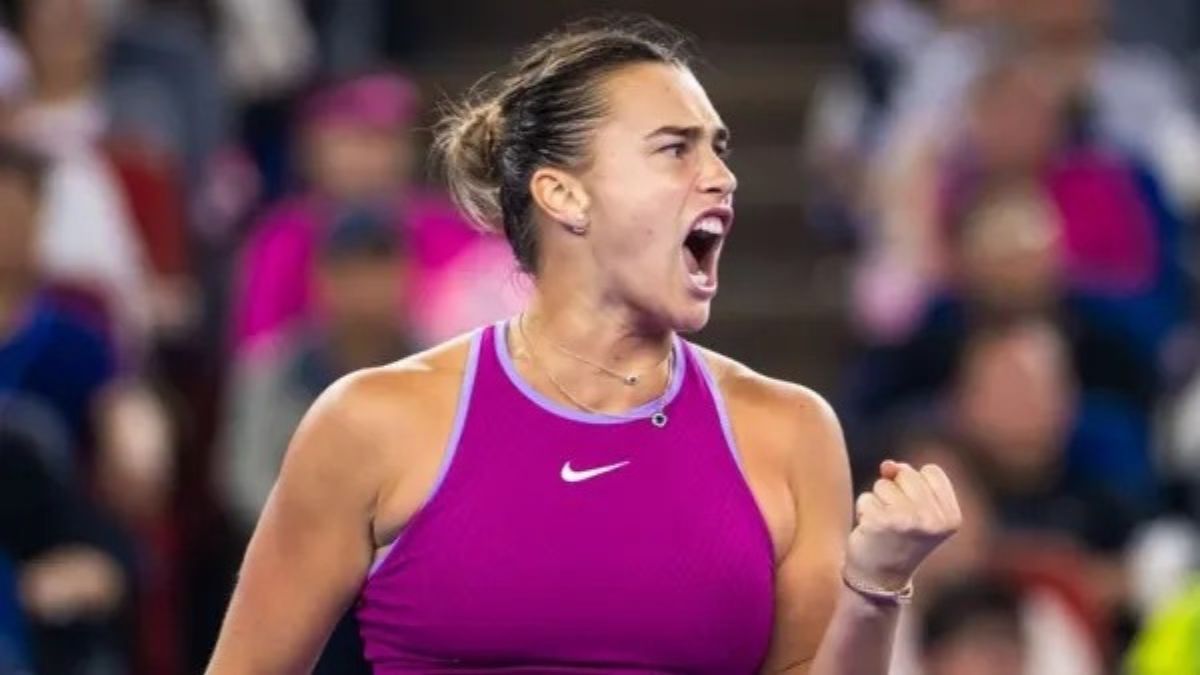  Sabalenka overcame home favourite Zheng Qinwen 