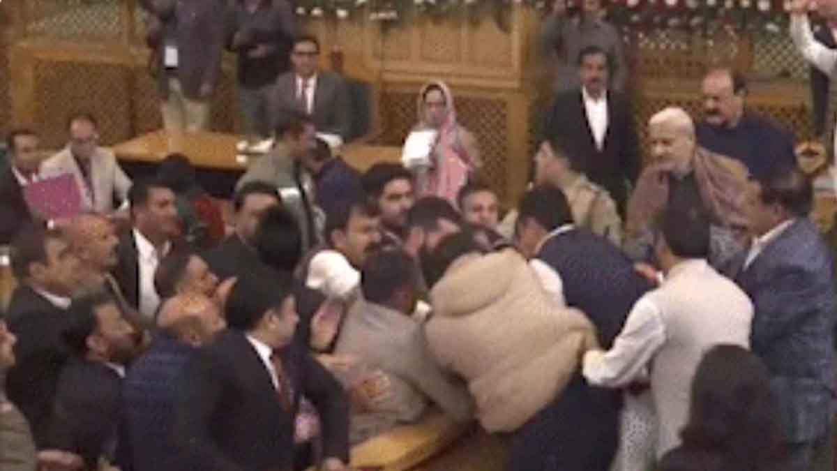 chaos in jammu kashmir assembly