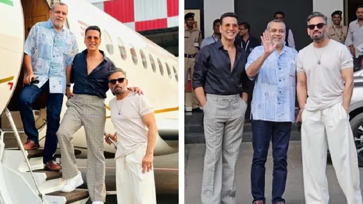 Akshay Kumar recently flew to Surat with Suniel Shetty and Paresh Rawal 