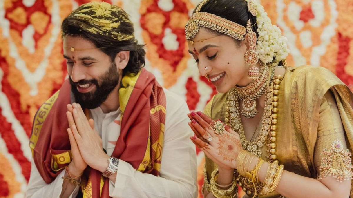 Naga Chaitanya and sobhita dhulipala is now married new wedding couples first photos of went viral