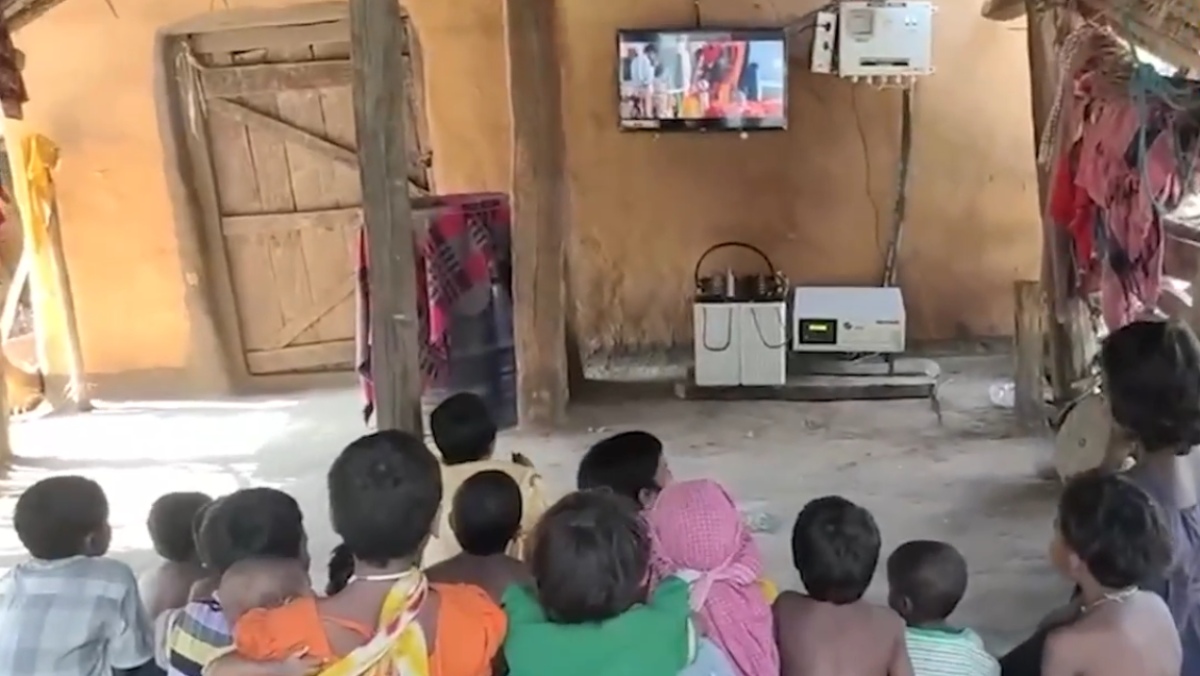 village gets access to television for first time after Independence