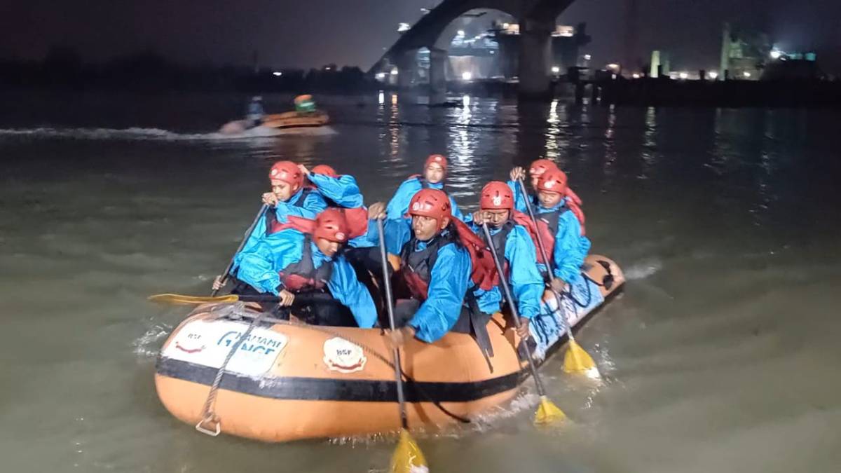 bsf women's rafting team in hooghly