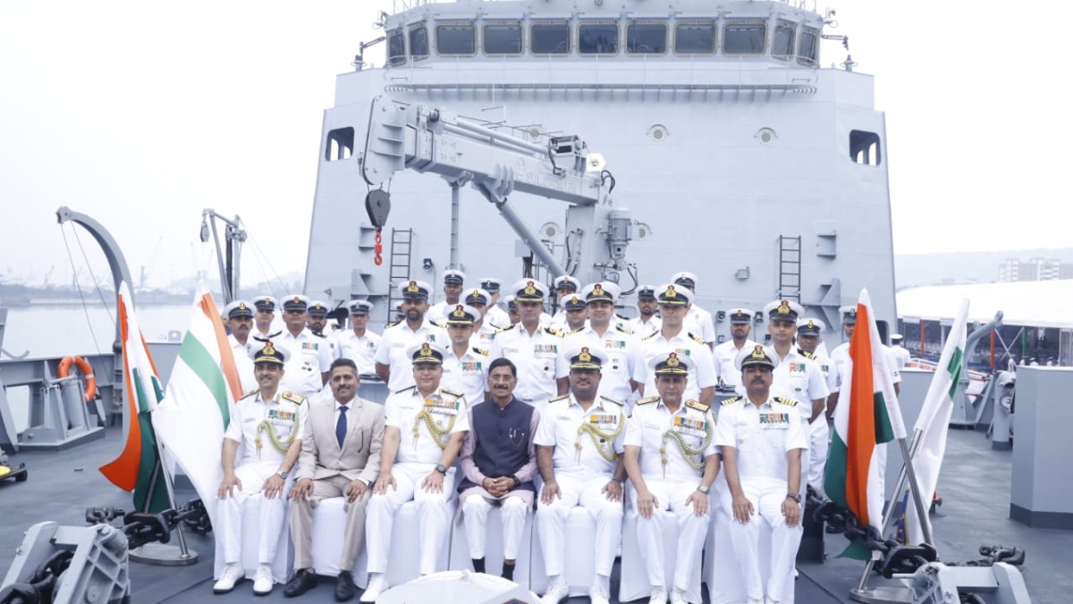 GRSE built INS Nirdeshak joins Indian Navy gnr