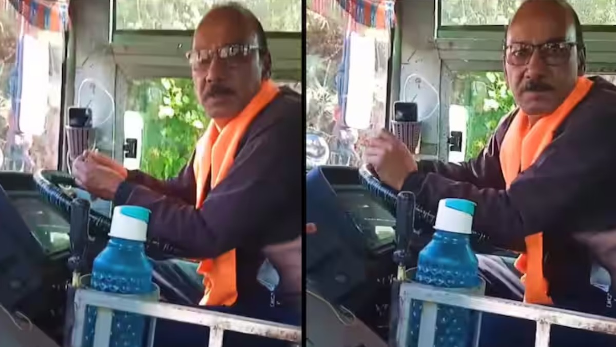 Viral video shows argument between bus driver and passenger over smoking while driving gnr