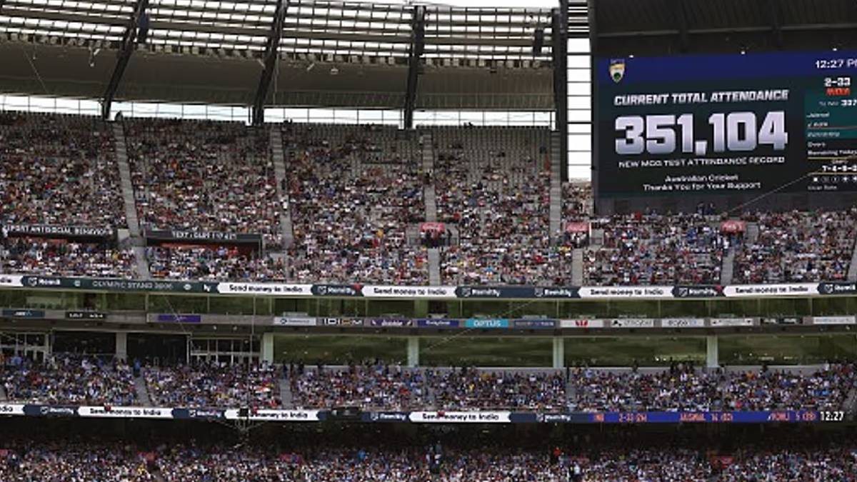 boxing day test attendance record