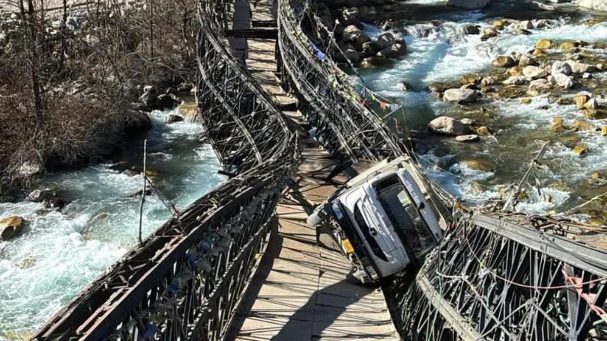 Bailey Bridge collapsed in Sikkim, route to Lachung closed again gnr