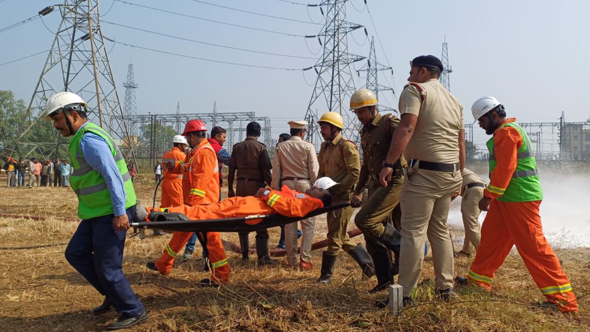 IOCL held a mock drill in Mourigram