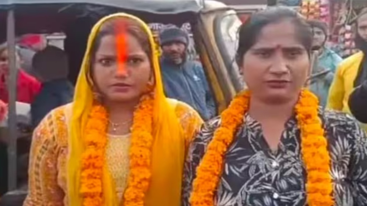 Two woman married each other in Uttar Pradesh after being fed up with their drunk husband