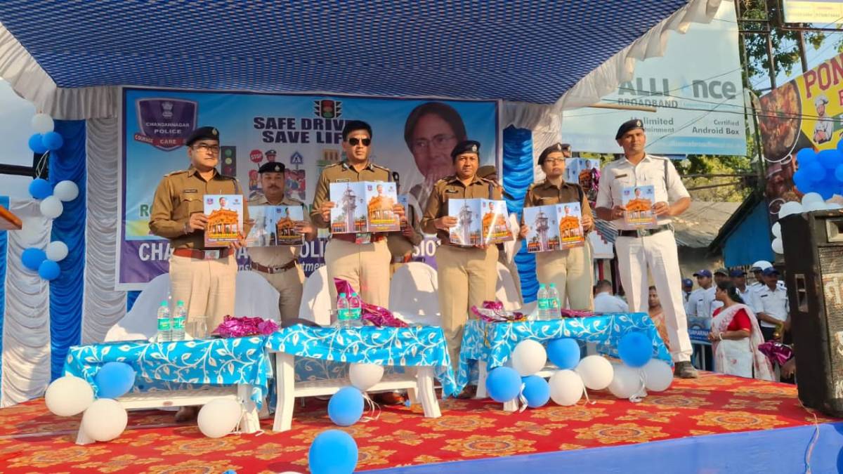 traffic year book published by chandannagar police