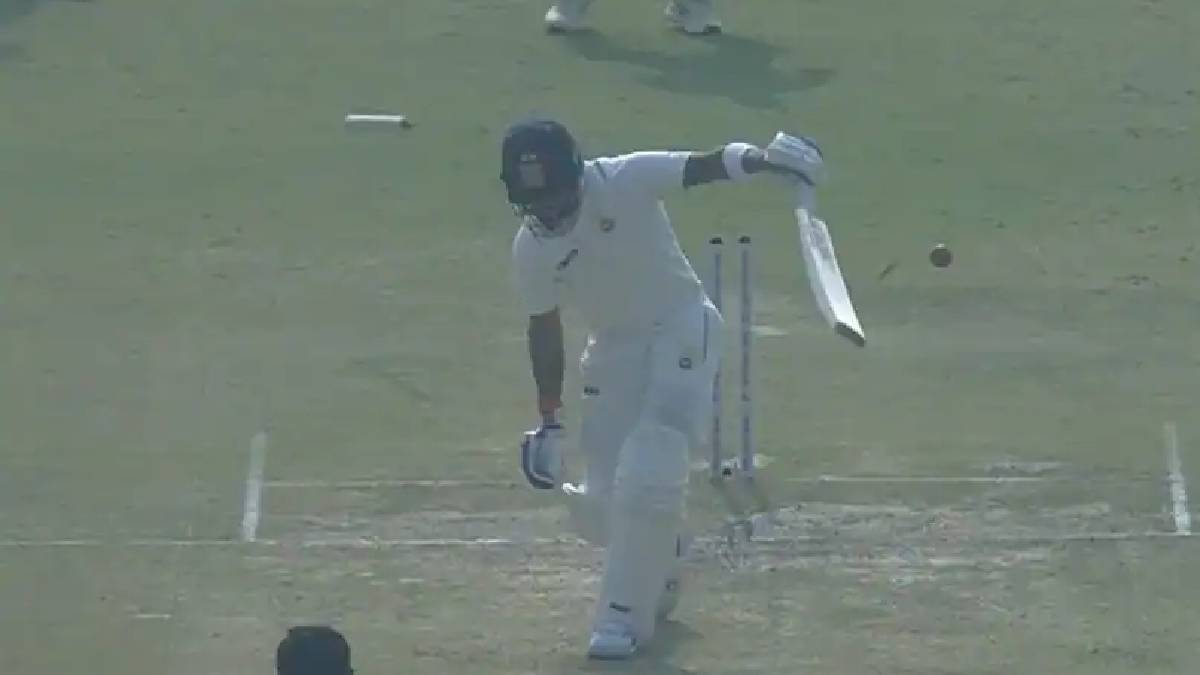 virat kohli clean bowled in ranji match