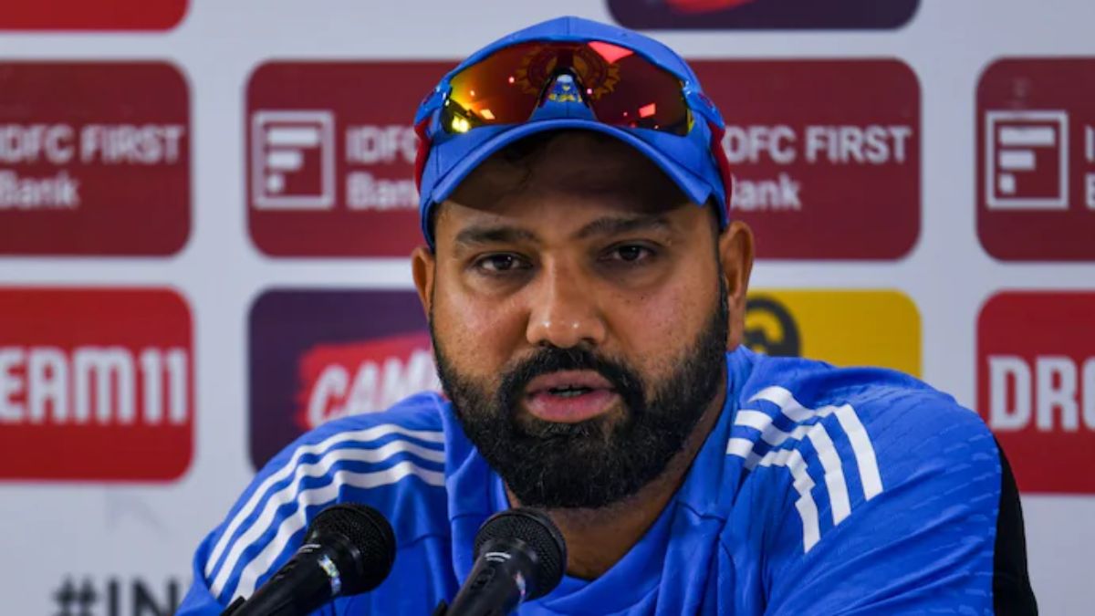 Rohit Sharma was stumped by a question at a press conference in Nagpur 