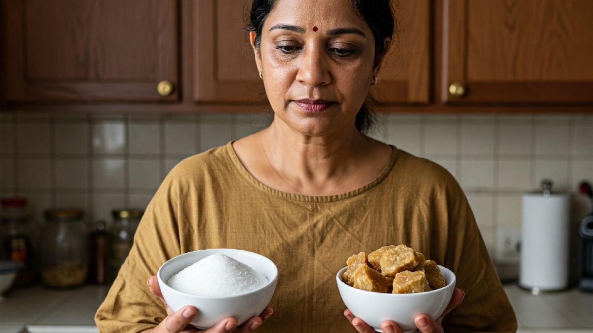 jaggery is slightly a better alternative to sugar